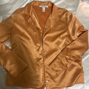 🐅Silky Button Down🧡